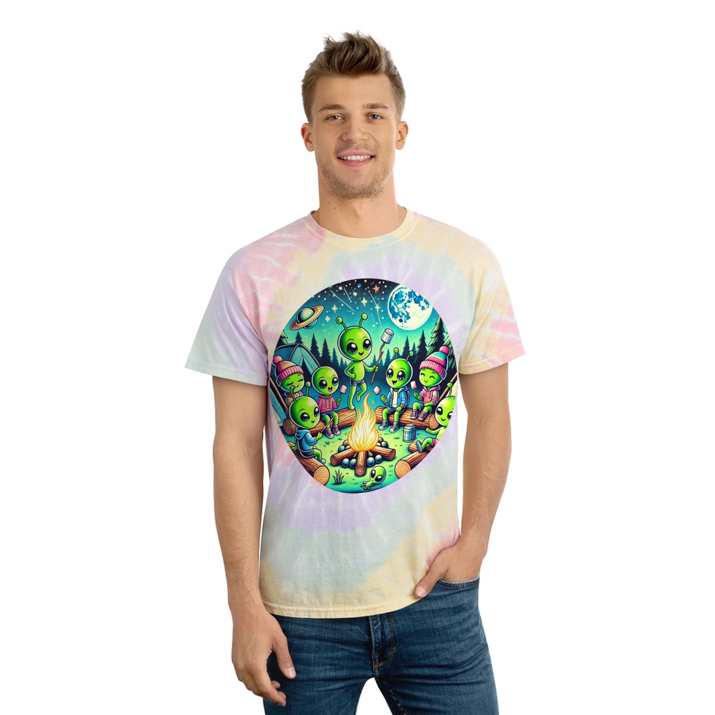 Spiral Tie-Dye Tee - Family Camping