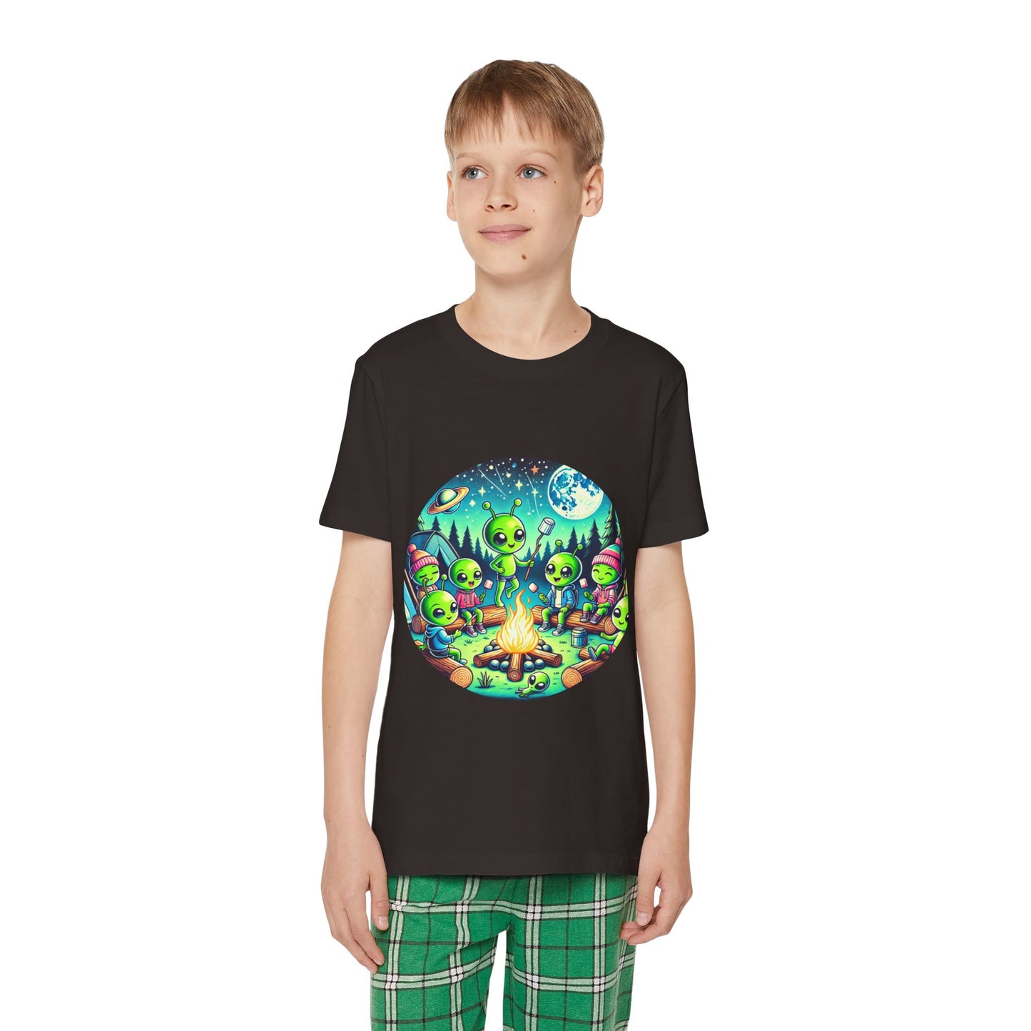 Youth Short Sleeve Pajama Set - Family Camping