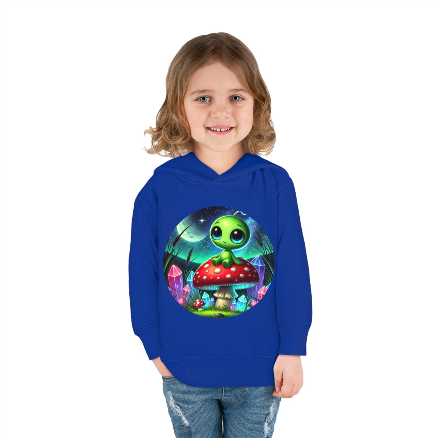 Toddler Fleece Hoodie - Alien Aura