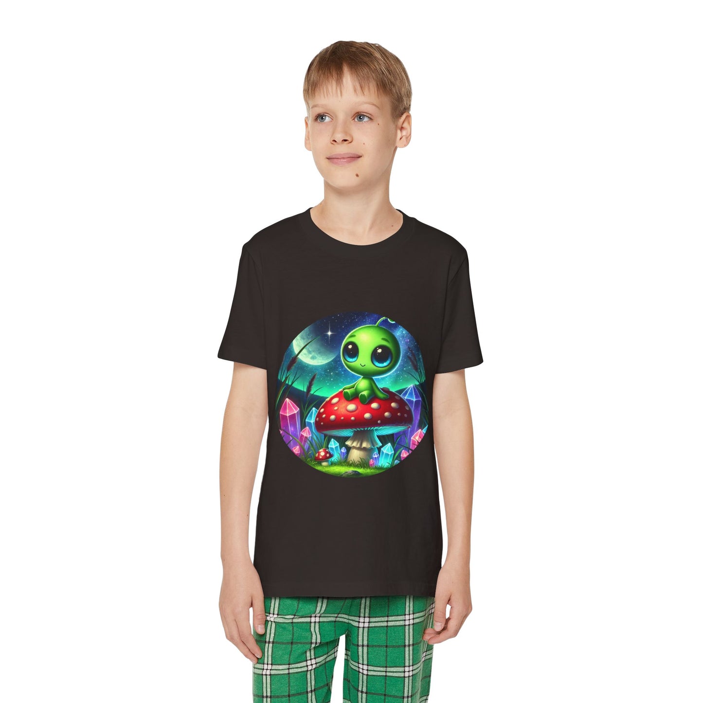 Youth Short Sleeve Pajama Set - Alien Aura