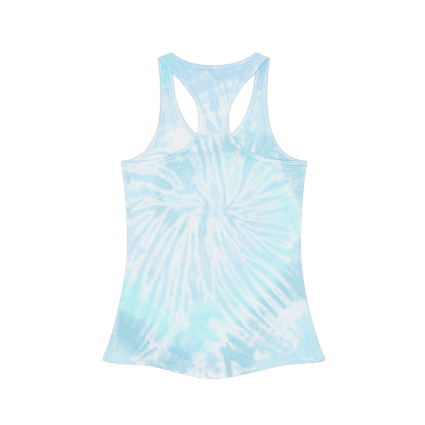 Womens Tie Dye Racerback Tank Top - Family Camping