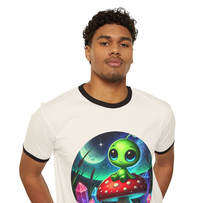 Unisex Ringer Tee - Alien Aura