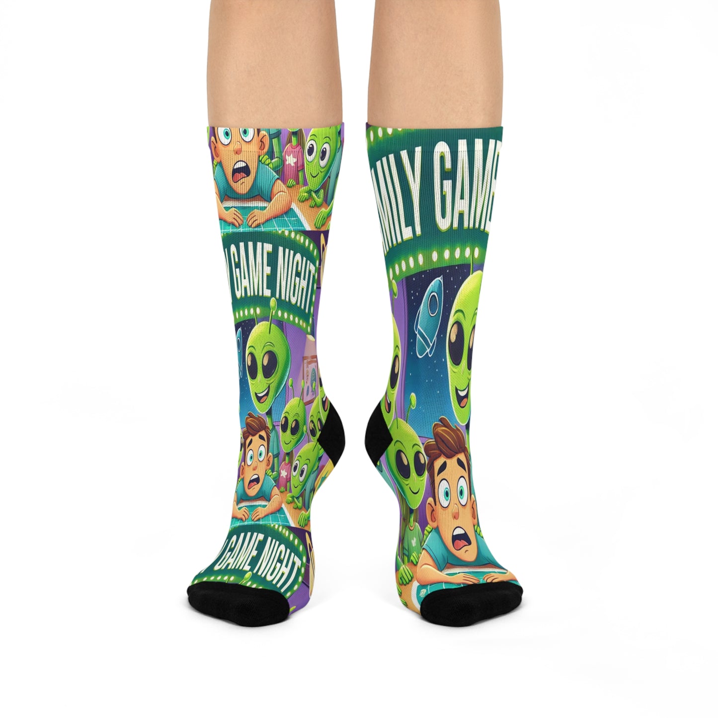 Cushioned Crew Socks - Game Night