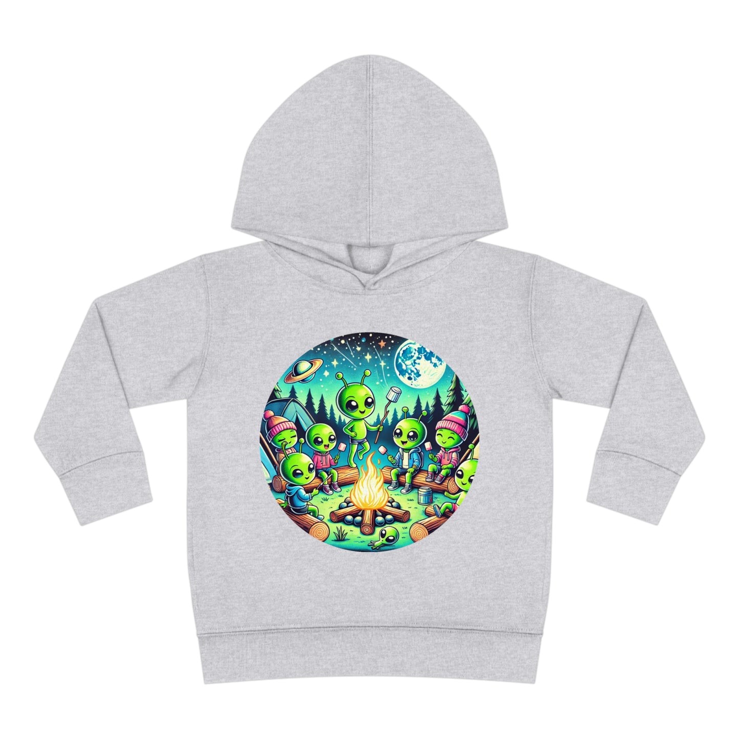 Toddler Fleece Hoodie - Family Camping