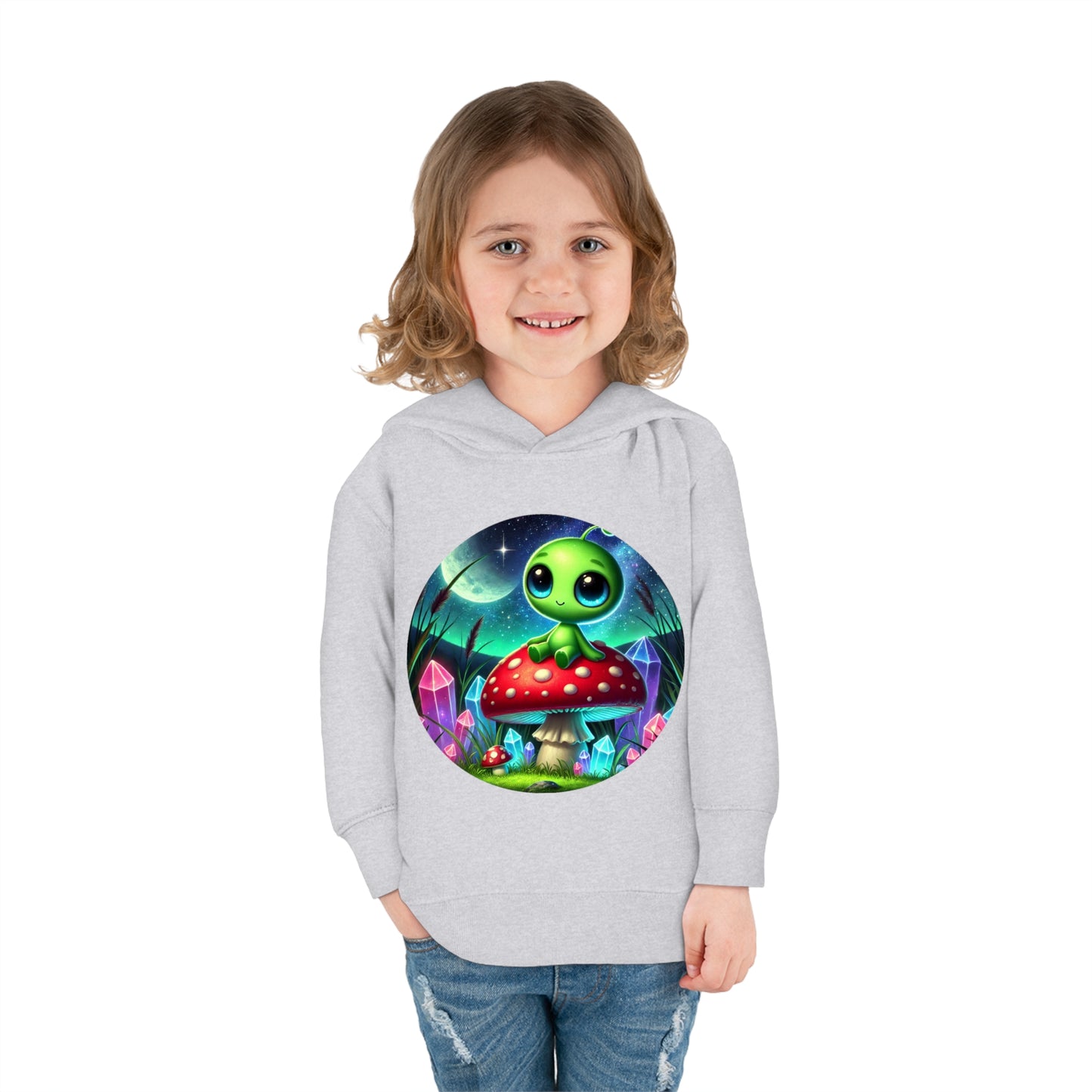 Toddler Fleece Hoodie - Alien Aura