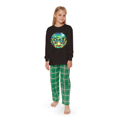 Youth Long Sleeve Pajama Set - Family Camping