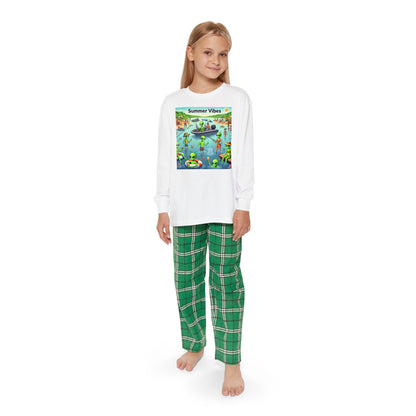 Youth Long Sleeve Pajama Set - Summer Vibes