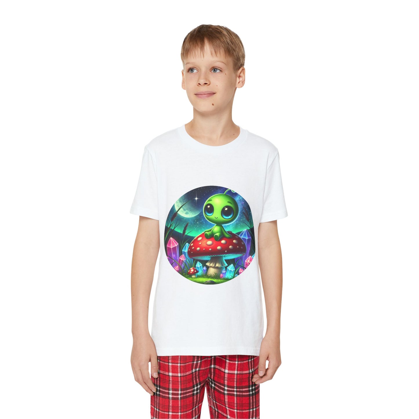 Youth Short Sleeve Pajama Set - Alien Aura