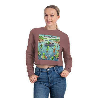 Women's Cropped Sweatshirt - Summer Vibes