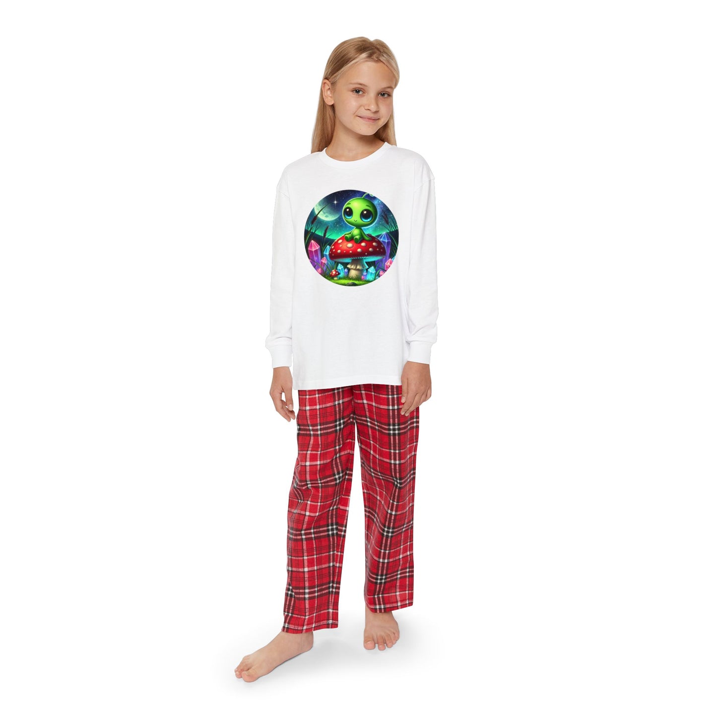 Youth Long Sleeve Pajama Set - Alien Aura