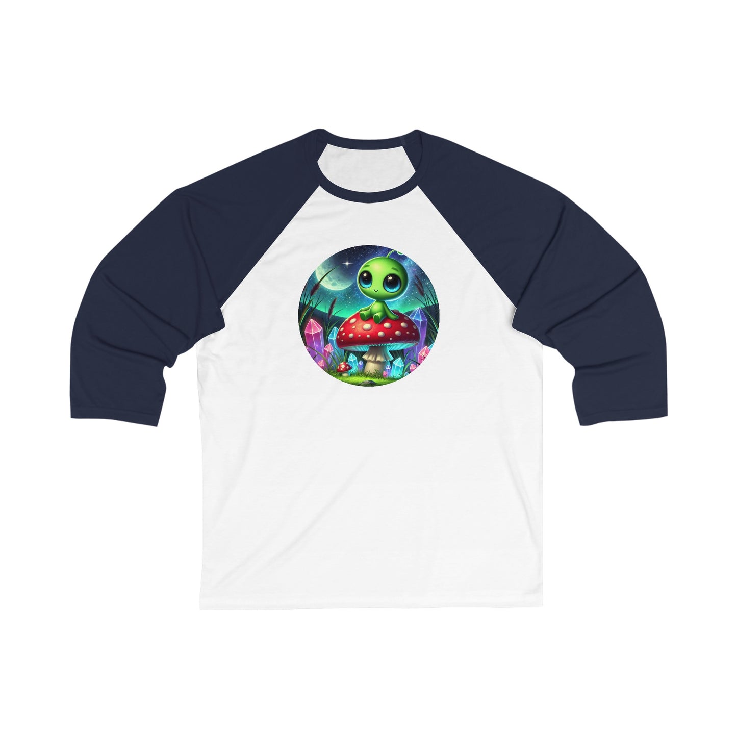 Adult Unisex Baseball Tee - Alien Aura