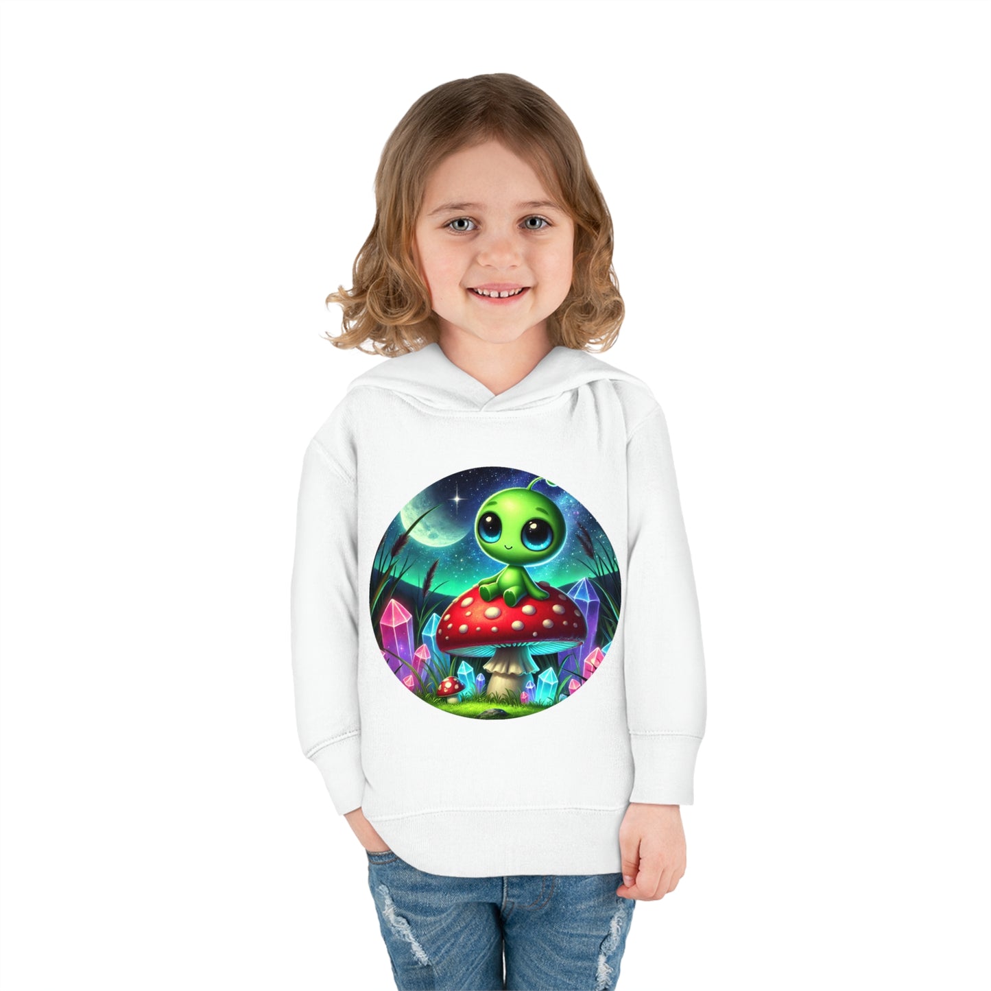 Toddler Fleece Hoodie - Alien Aura