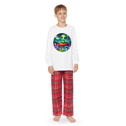 Youth Long Sleeve Pajama Set - Alien Aura