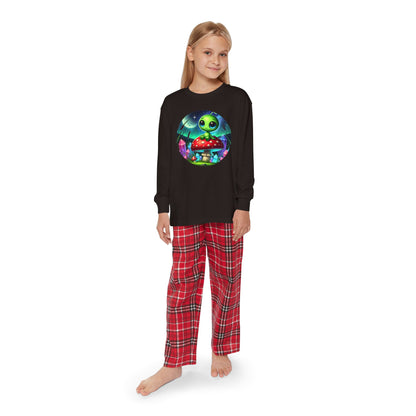 Youth Long Sleeve Pajama Set - Alien Aura