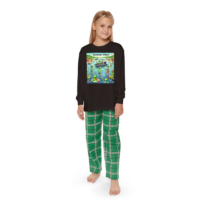 Youth Long Sleeve Pajama Set - Summer Vibes