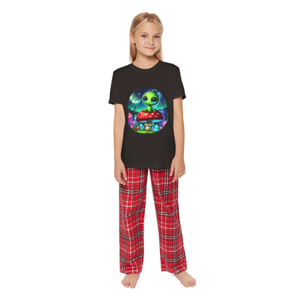 Youth Short Sleeve Pajama Set - Alien Aura