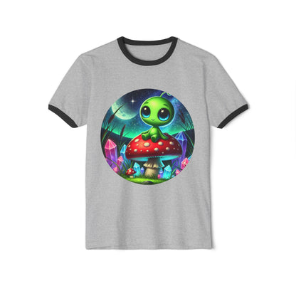 Unisex Ringer Tee - Alien Aura