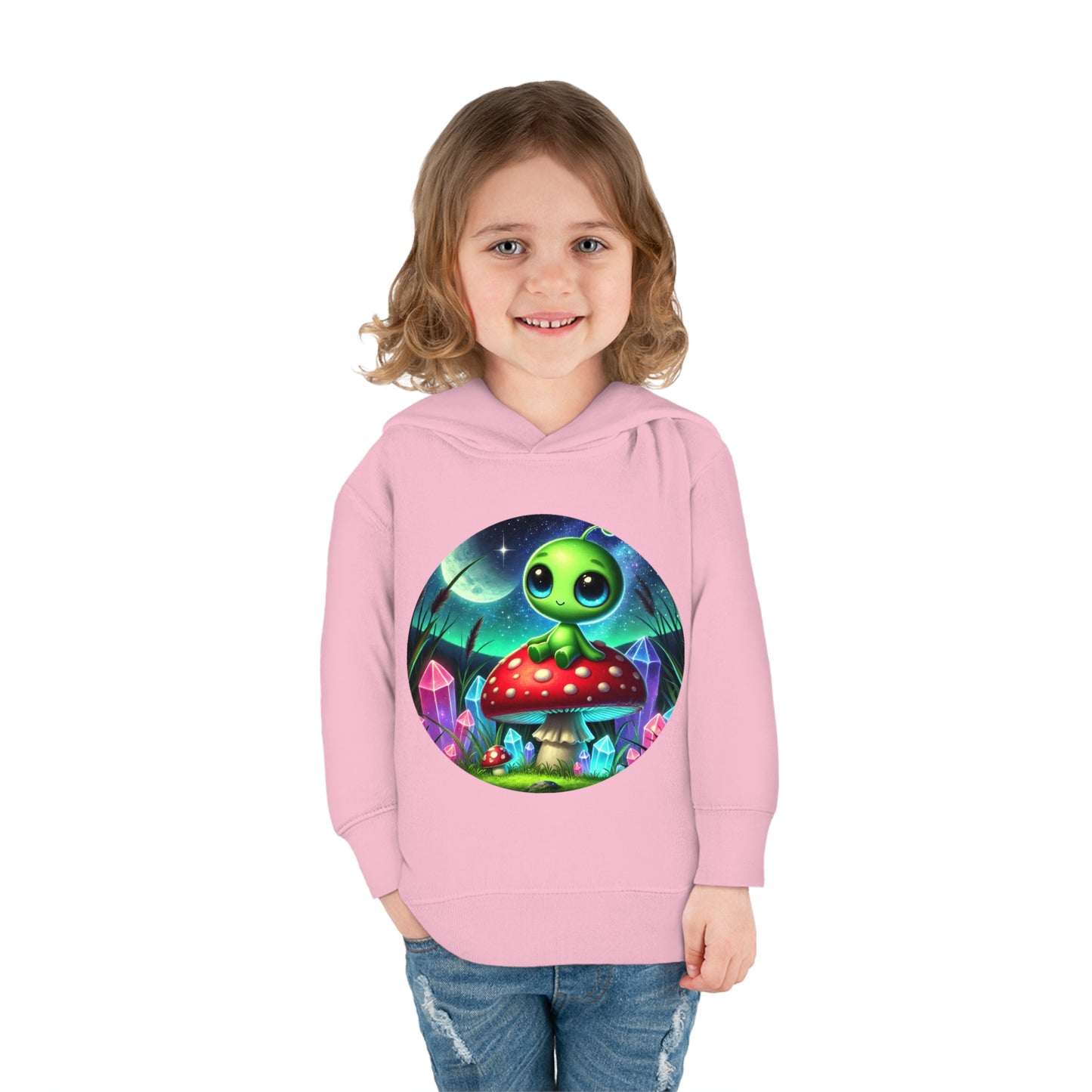 Toddler Fleece Hoodie - Alien Aura