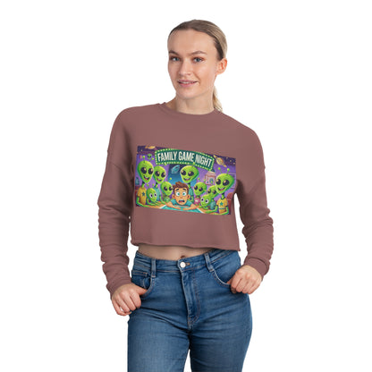 Women's Cropped Sweatshirt - Game Night