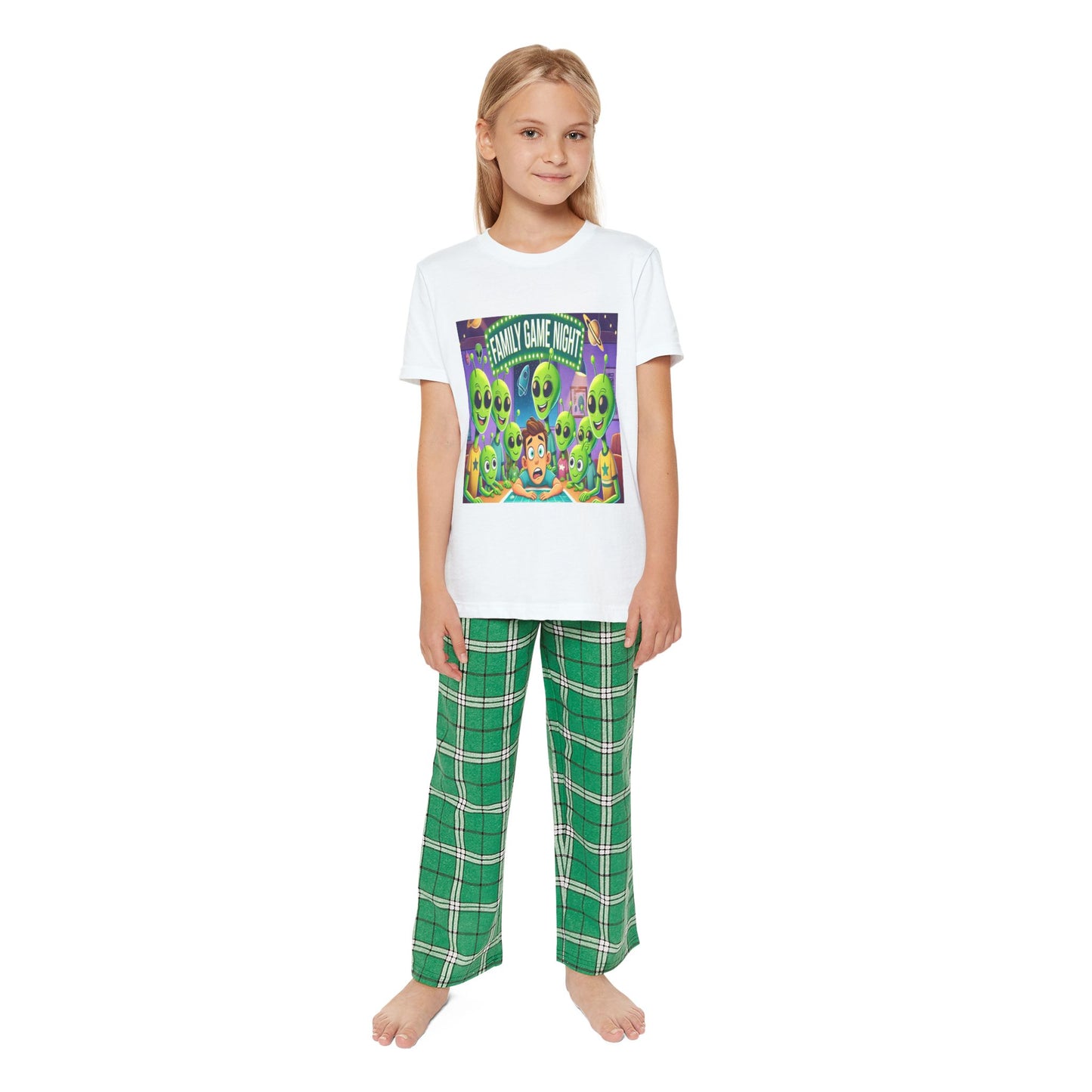 Youth Short Sleeve Pajama Set - Game Night