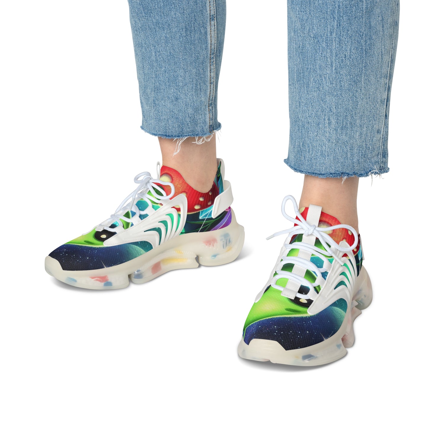 Women's Mesh Sneakers - Alien Aura