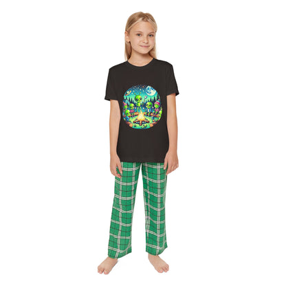 Youth Short Sleeve Pajama Set - Family Camping