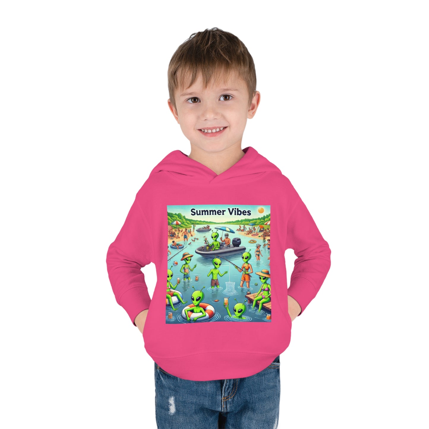 Toddler Fleece Hoodie - Summer Vibes