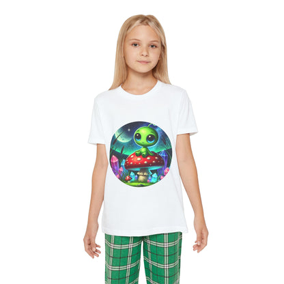 Youth Short Sleeve Pajama Set - Alien Aura