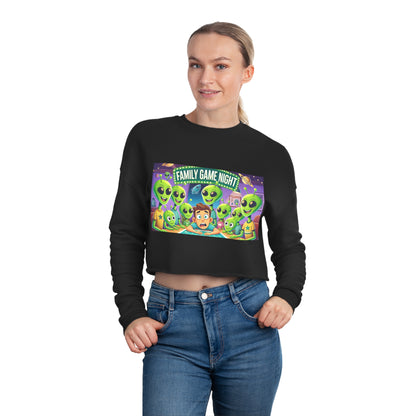 Women's Cropped Sweatshirt - Game Night