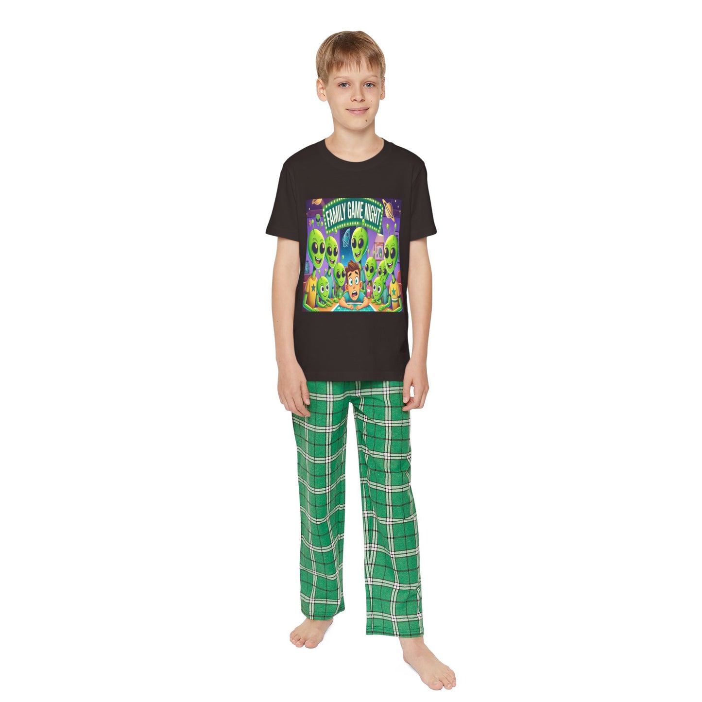 Youth Short Sleeve Pajama Set - Game Night