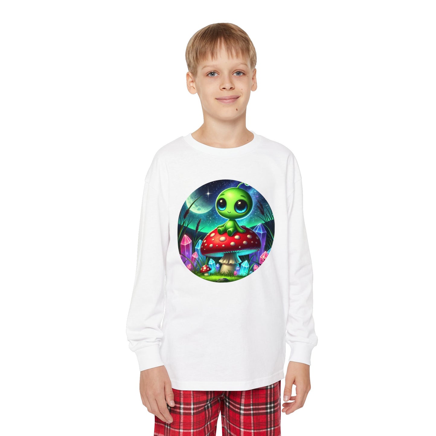 Youth Long Sleeve Pajama Set - Alien Aura