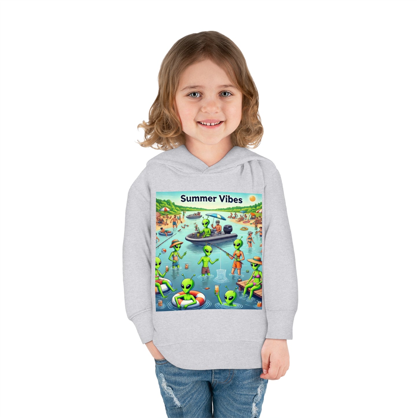 Toddler Fleece Hoodie - Summer Vibes