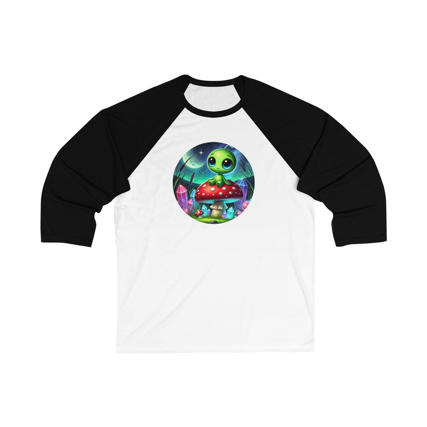 Adult Unisex Baseball Tee - Alien Aura