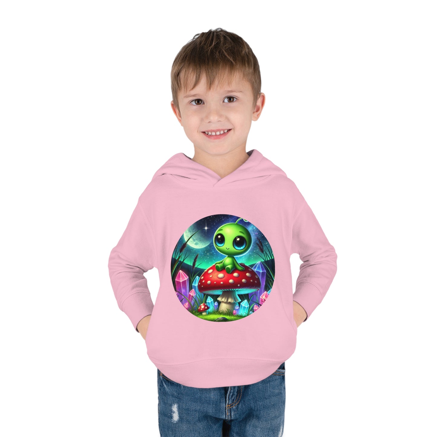 Toddler Fleece Hoodie - Alien Aura