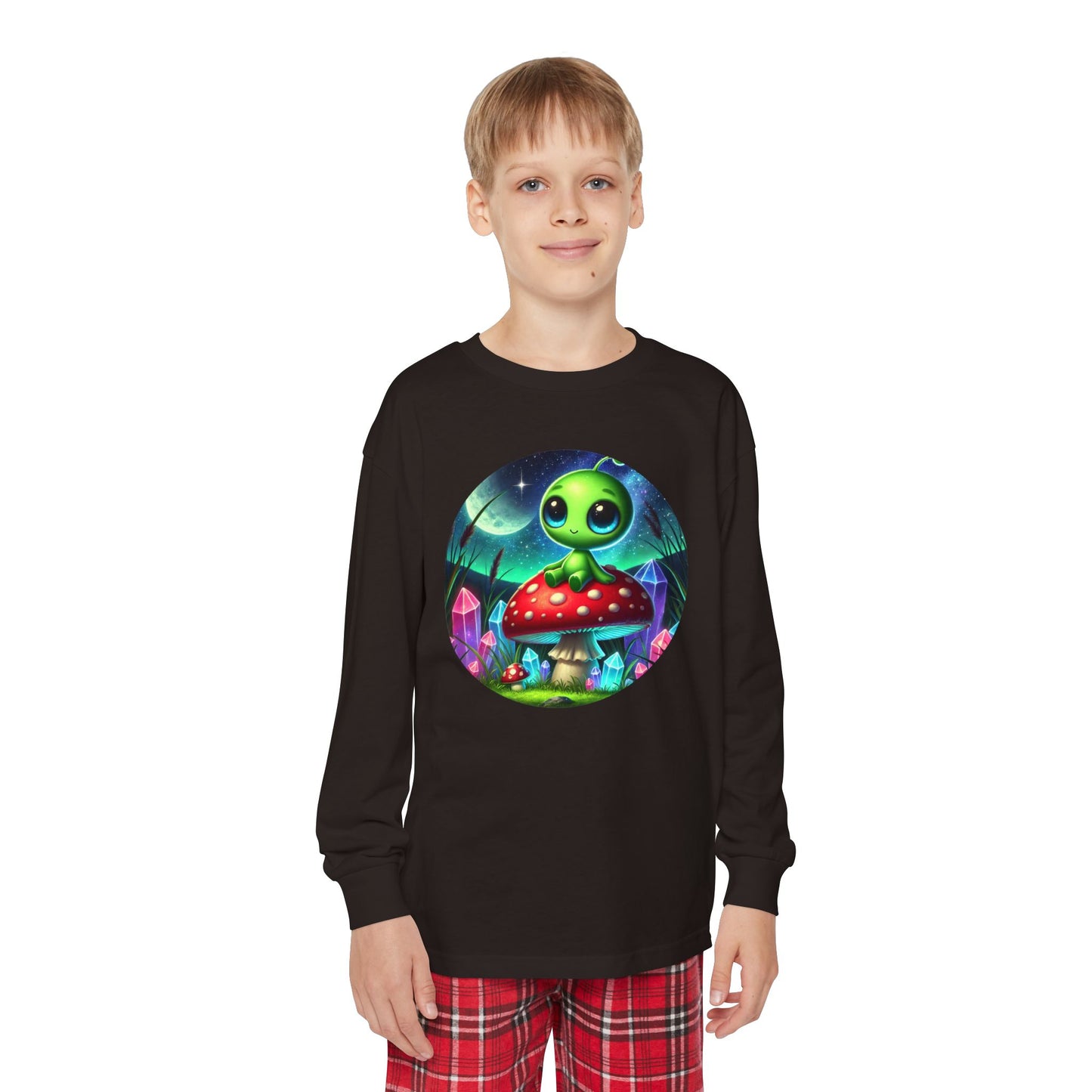 Youth Long Sleeve Pajama Set - Alien Aura