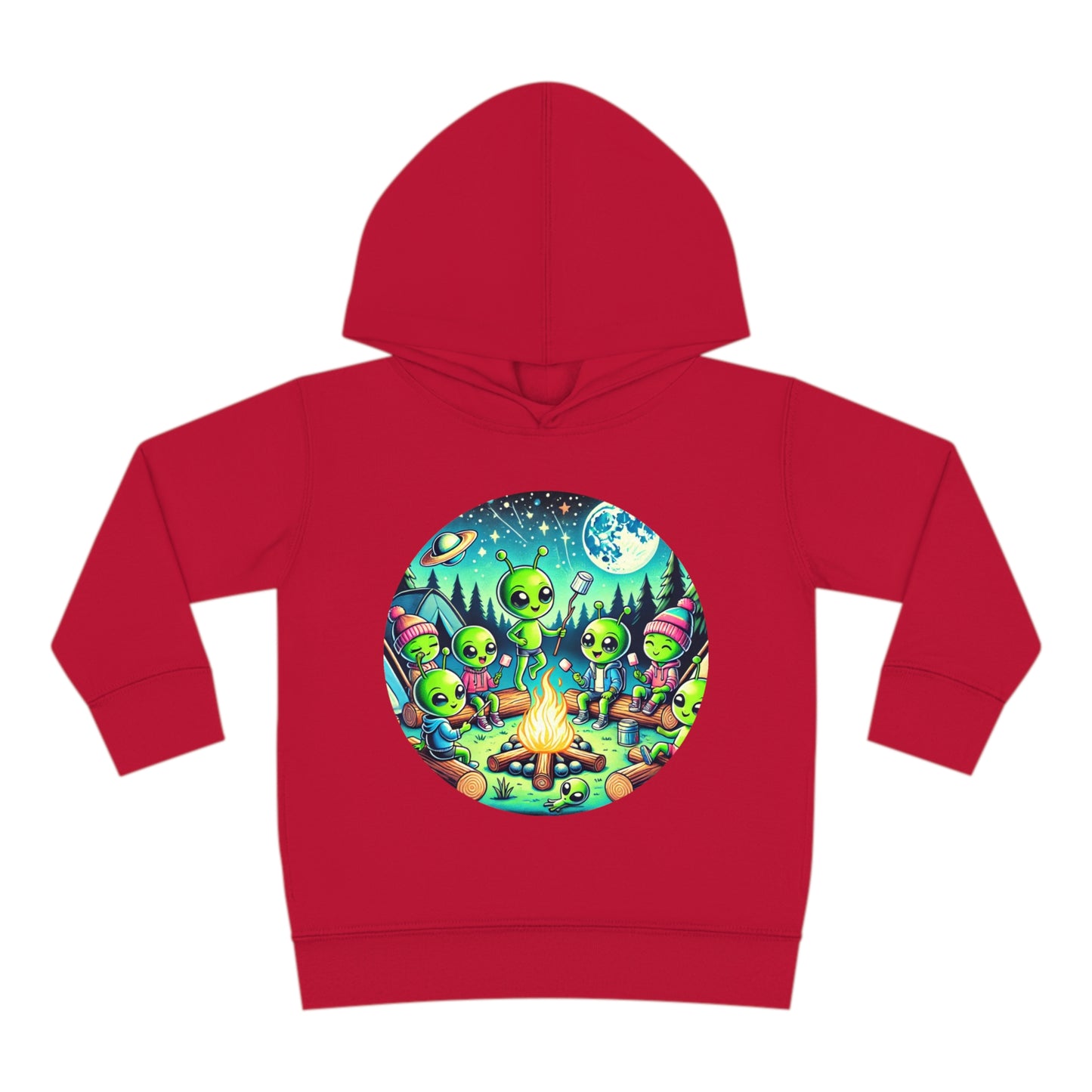 Toddler Fleece Hoodie - Family Camping