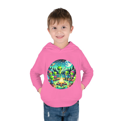 Toddler Fleece Hoodie - Family Camping