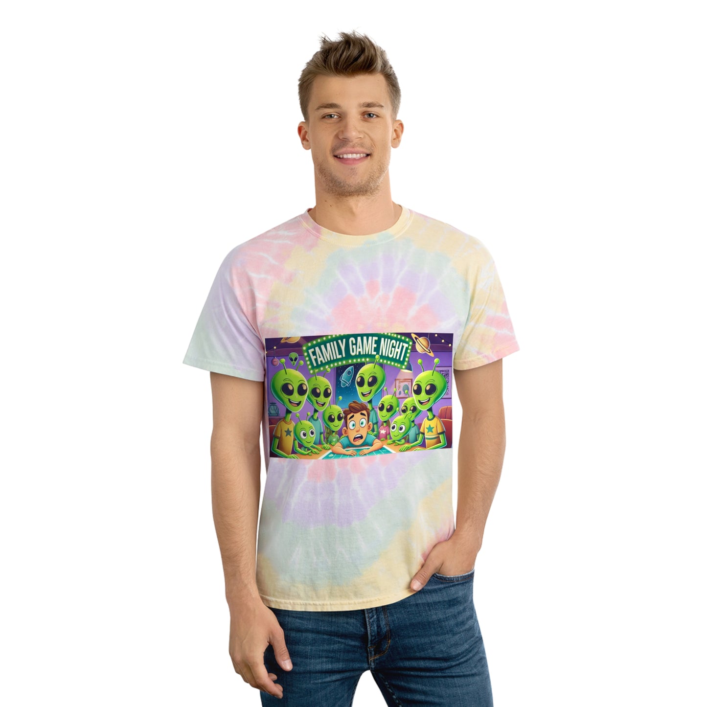 Spiral Tie-Dye Tee - Game Night