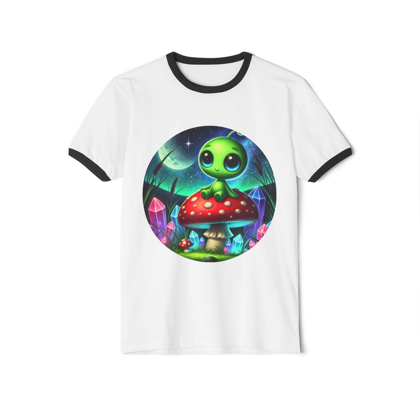 Unisex Ringer Tee - Alien Aura