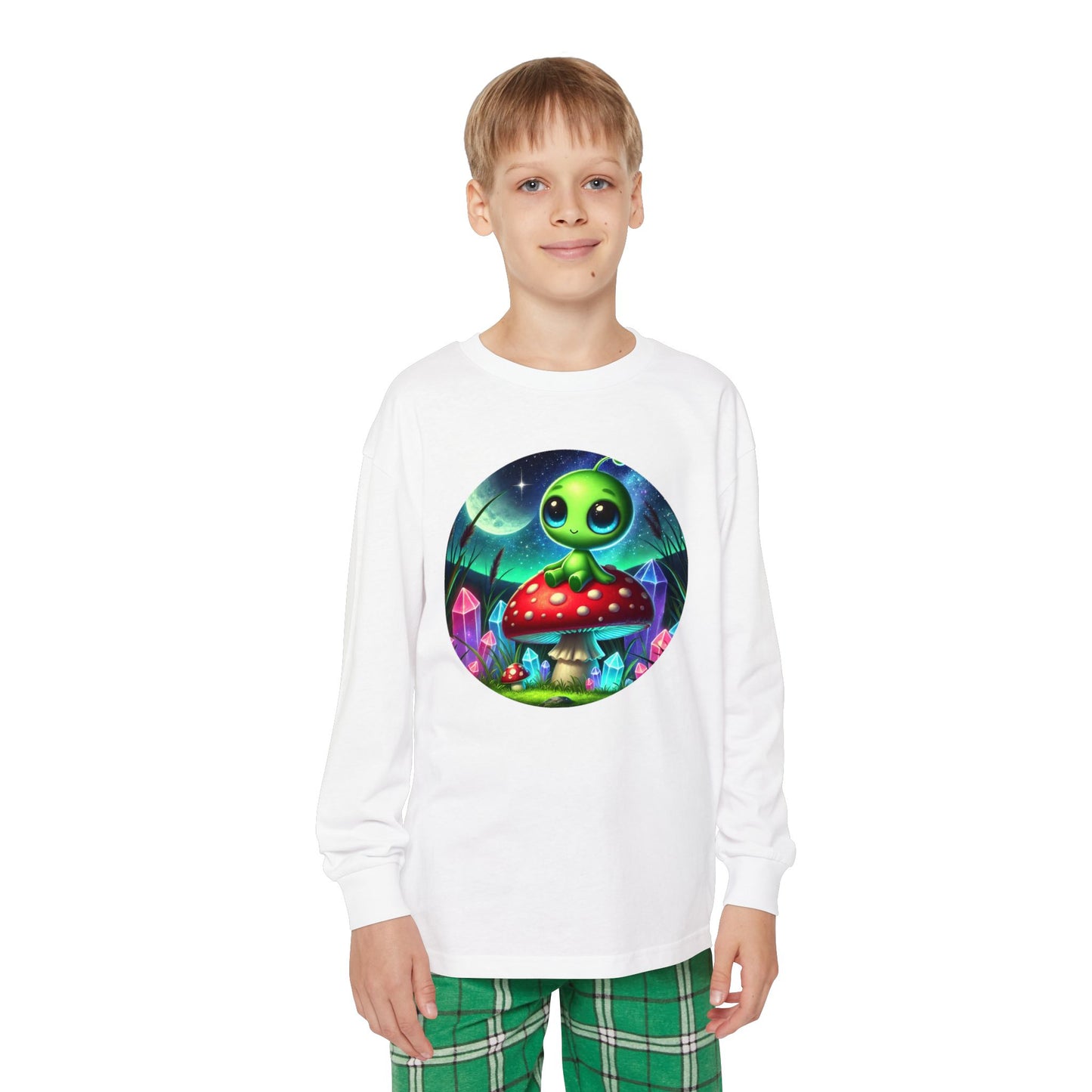 Youth Long Sleeve Pajama Set - Alien Aura