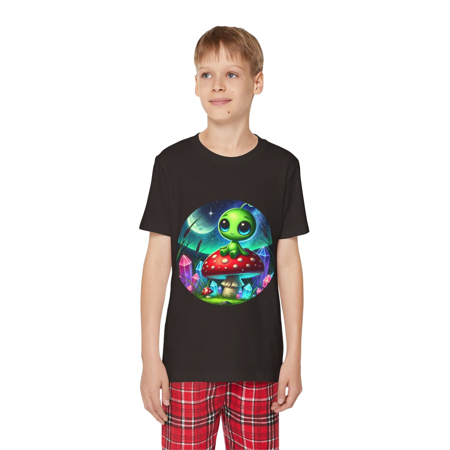 Youth Short Sleeve Pajama Set - Alien Aura