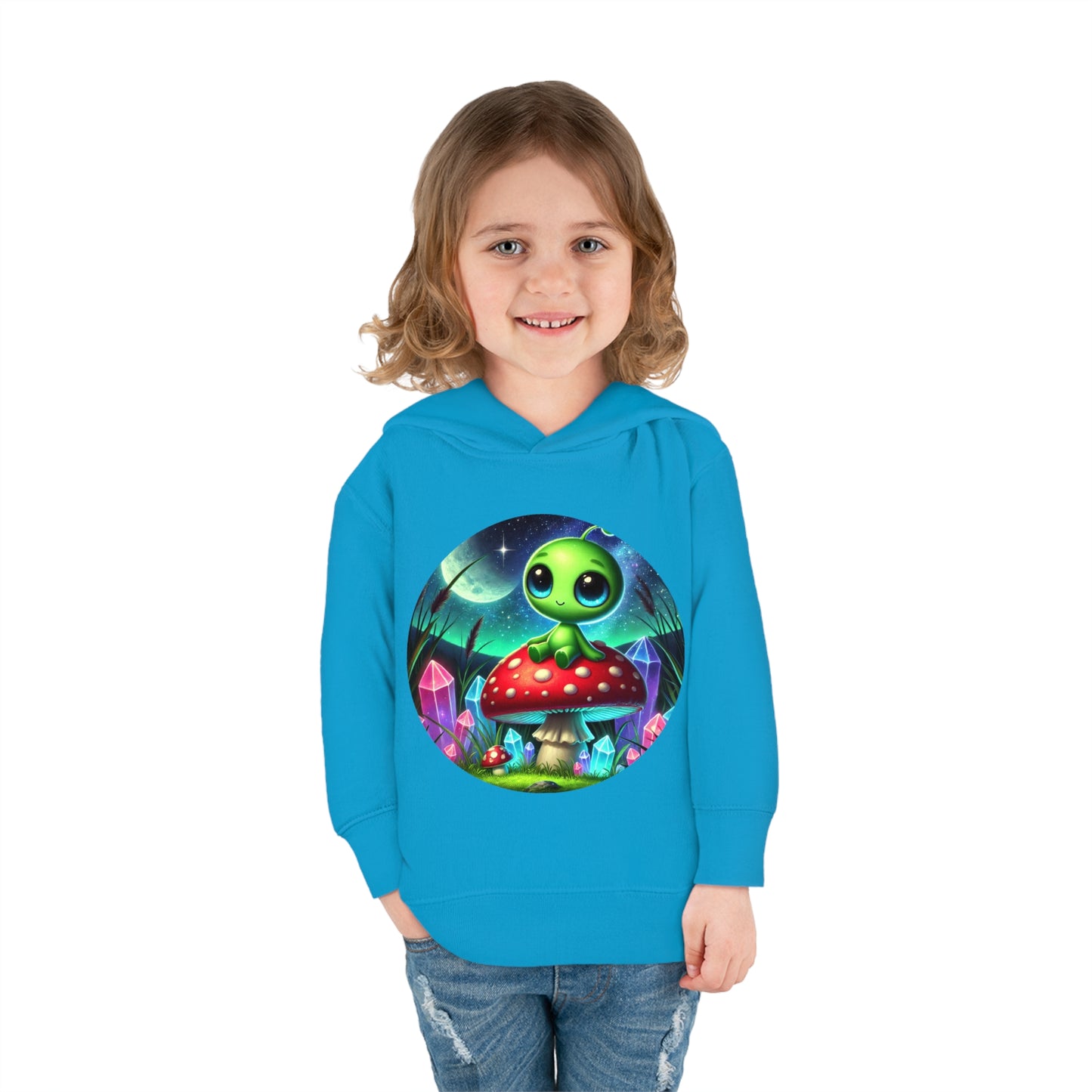 Toddler Fleece Hoodie - Alien Aura