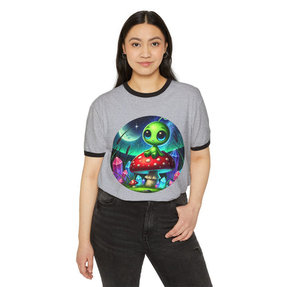 Unisex Ringer Tee - Alien Aura