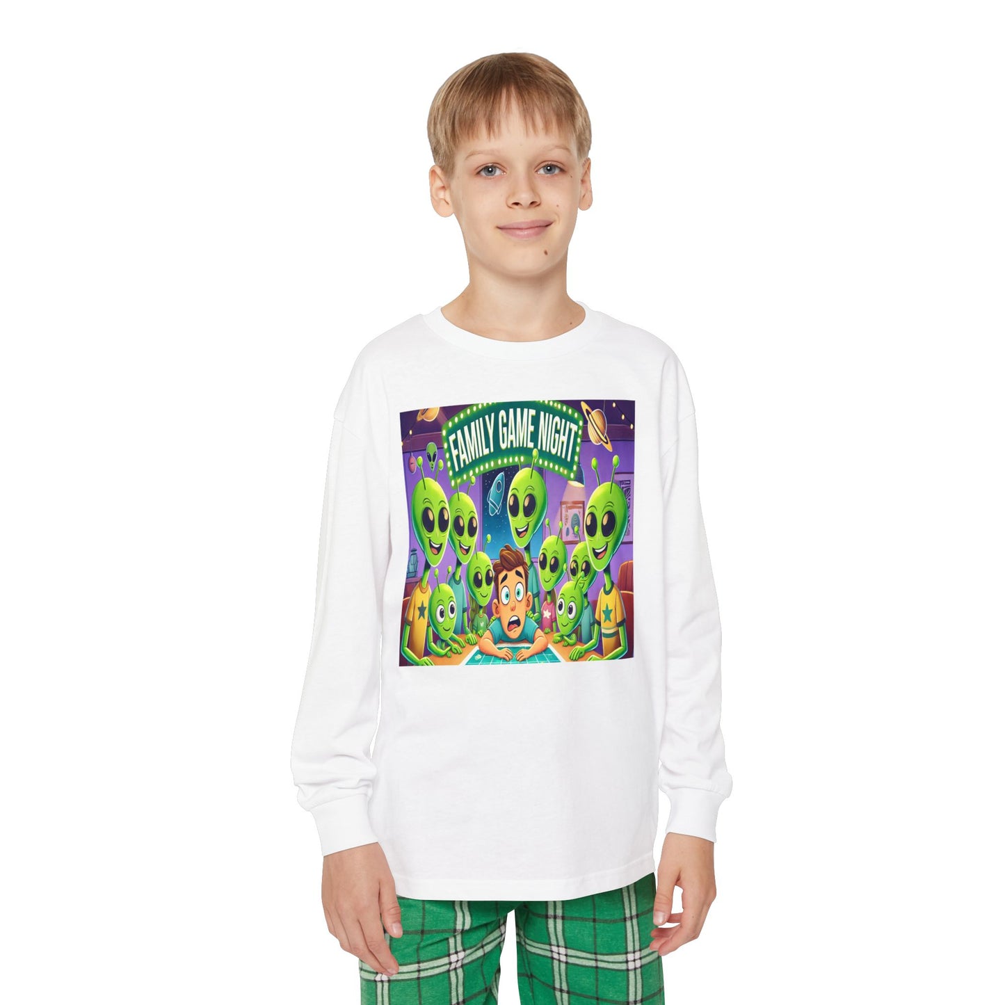 Youth Long Sleeve Pajama Set - Game Night