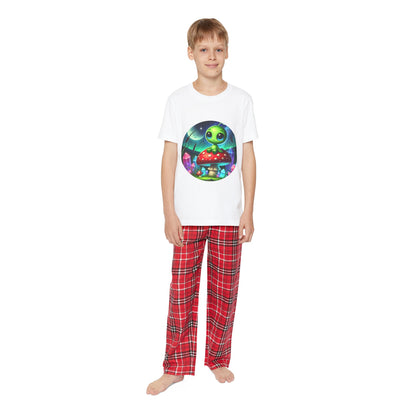 Youth Short Sleeve Pajama Set - Alien Aura