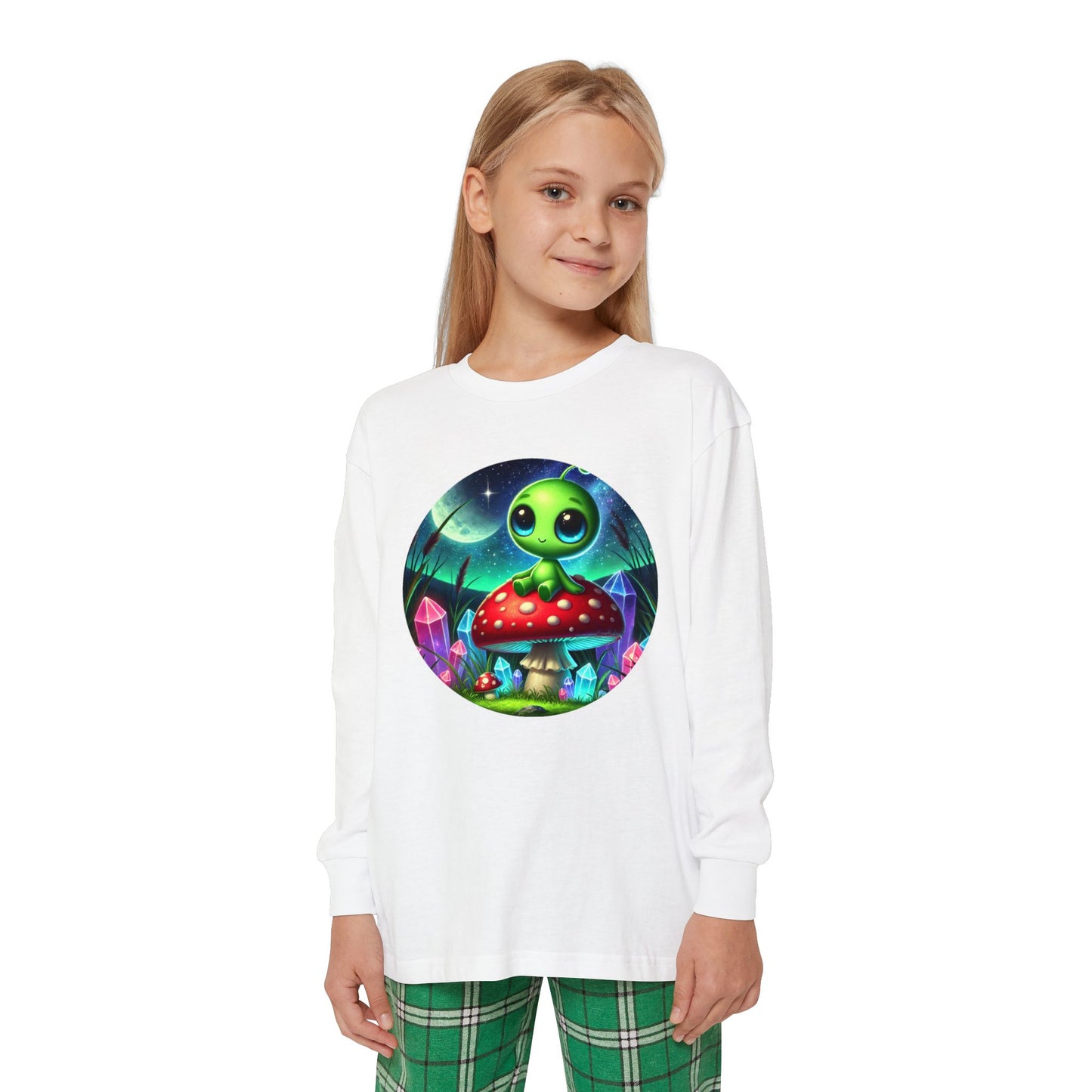 Youth Long Sleeve Pajama Set - Alien Aura