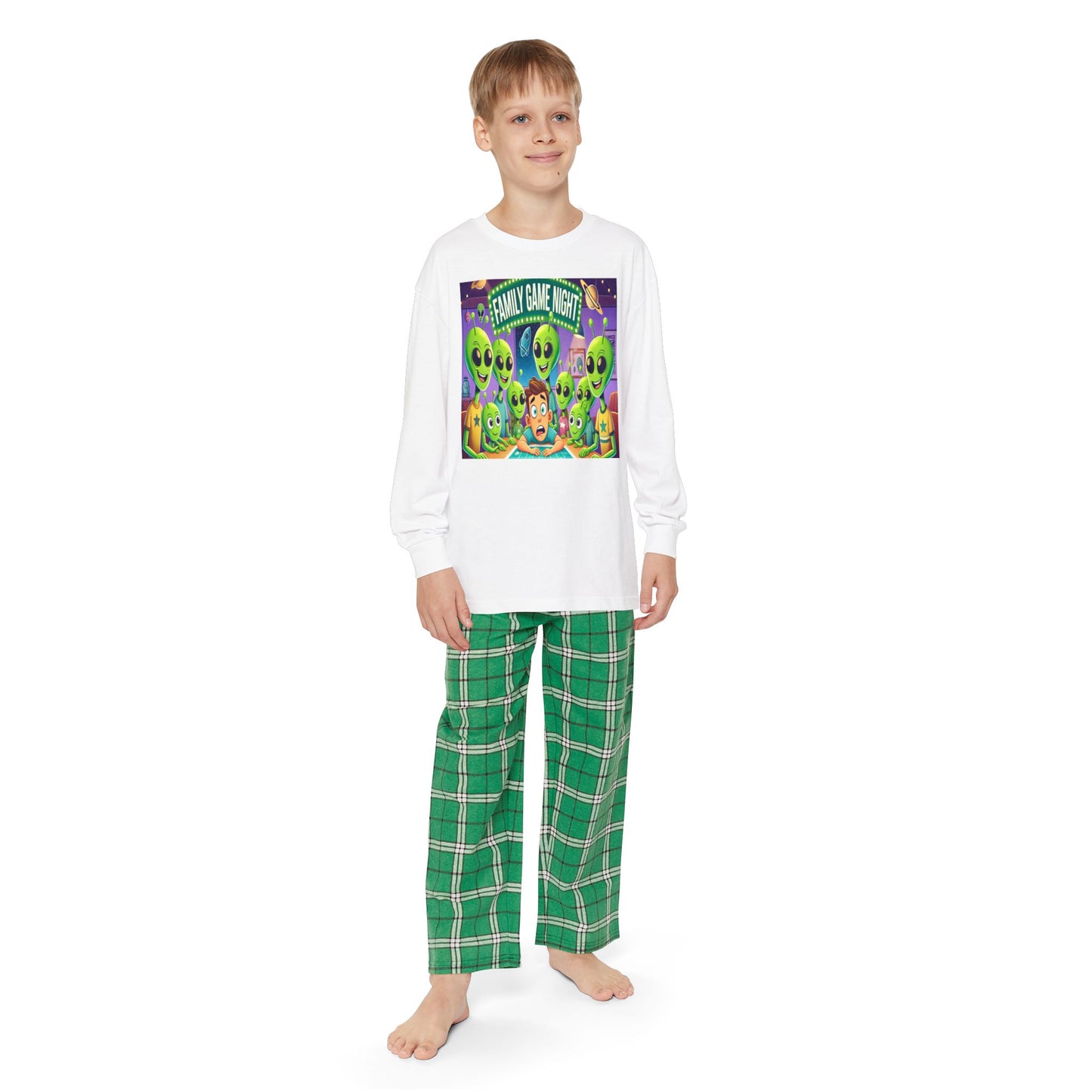 Youth Long Sleeve Pajama Set - Game Night