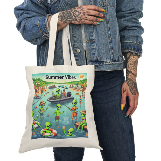 Natural Tote Bag - Summer Vibes