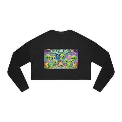 Women's Cropped Sweatshirt - Game Night