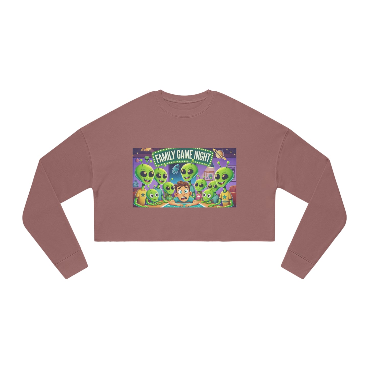 Women's Cropped Sweatshirt - Game Night